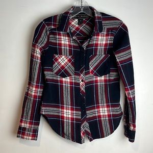 Flannel plaid button down